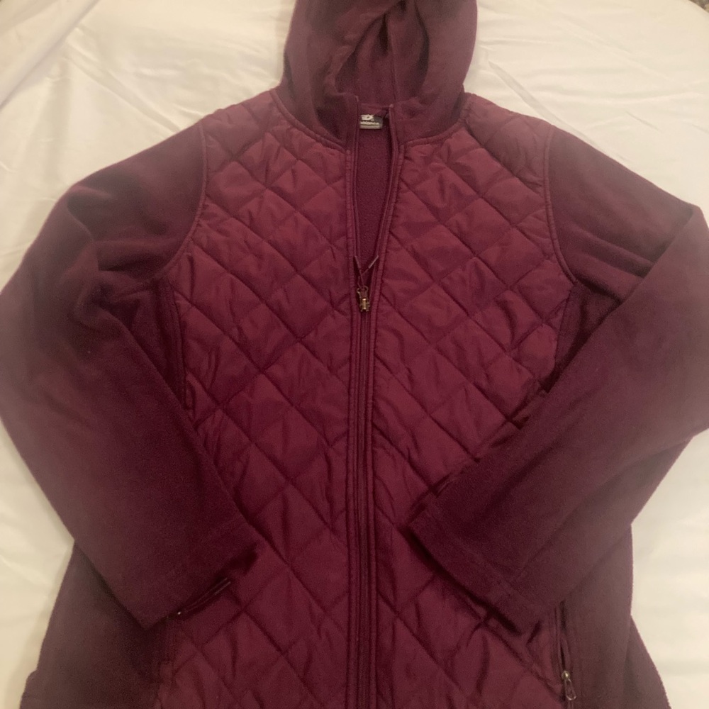 New Balance Quilted Fleece Hooded Jacket